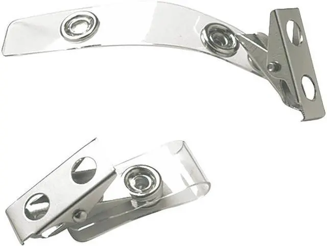 Main image of SICURIX BAU68010 Strap Clips, 0.38" x 2.75", Clear, 25/Pack