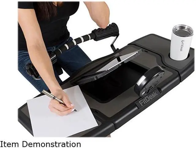 Alt view image 5 of 7 - FitDesk FD3PLUS Bike Desk 3.0 w/ Desk Extension Kit