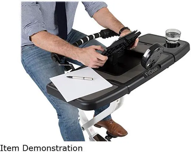 Alt view image 7 of 7 - FitDesk FD3PLUS Bike Desk 3.0 w/ Desk Extension Kit