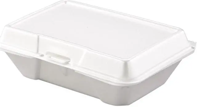 Main image of Dart 205HT1 Carryout Food Container, Foam, 1-Comp, 9 3/10 x 6 2/5 x 2 9/10, 200/Carton, 1 Carton