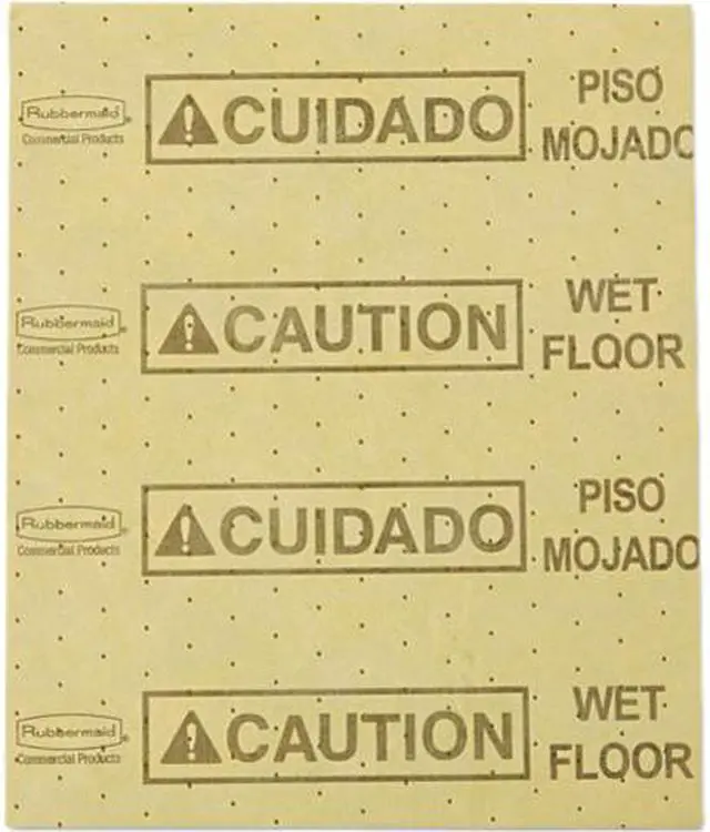 Main image of Rubbermaid Commercial RCP 4252 YEL Over The Spill Pads, Yellow