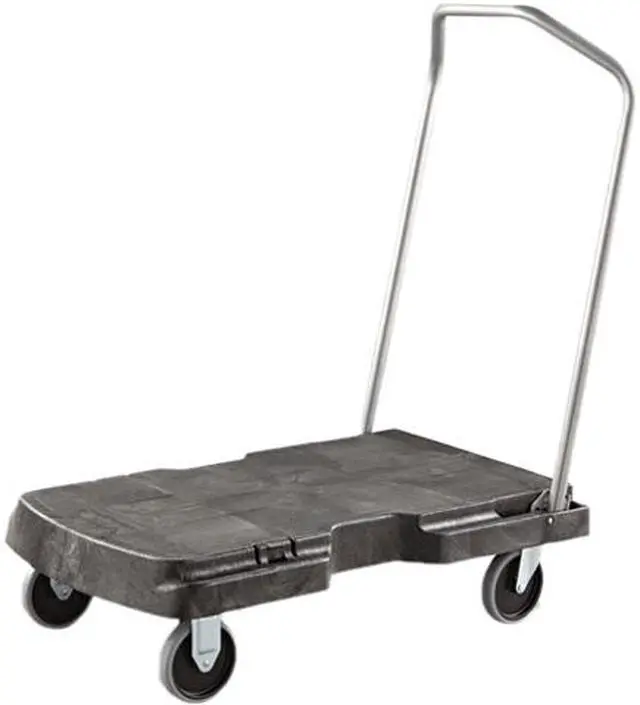 Main image of Rubbermaid Commercial RCP 4401 BLA Triple Trolley, 500-lb Cap., 20 1/2w x 32 1/2d x 7h, Black