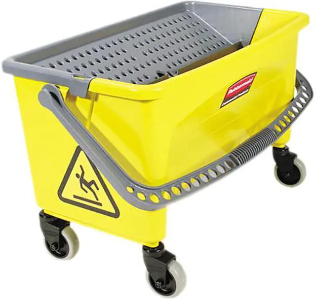 Main image of Rubbermaid Commercial Q90088 HYGEN Press Wring Bucket for Microfiber Flat Mops, Yellow