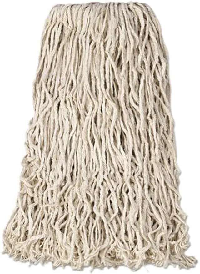 Main image of Rubbermaid Commercial RCP F118-12 24 oz. Dura Pro Cotton Wet Mop, 1" Headband, White