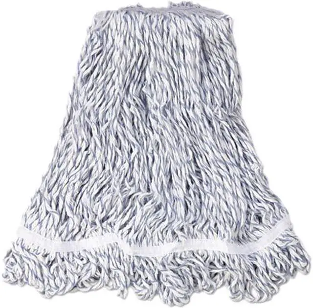 Main image of Rubbermaid Commercial RCP A412 20 oz. Web Foot Finish Wet Mop, 1" Headband, White