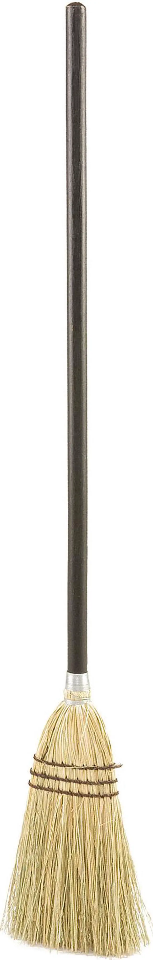 Main image of Rubbermaid Commercial 6373BROCT Wood Handle Lobby Corn Broom - Corn Fiber Bristle - 12" Brush Face - Wood Handle - 12 / Carton