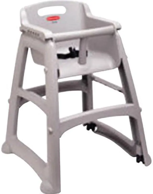 Main image of Rubbermaid Commercial 780608PLAT Sturdy Chair Youth High Chair - Platinum - 23.5" Width x 23.5" Depth x 29.8" Height - 1 Carton