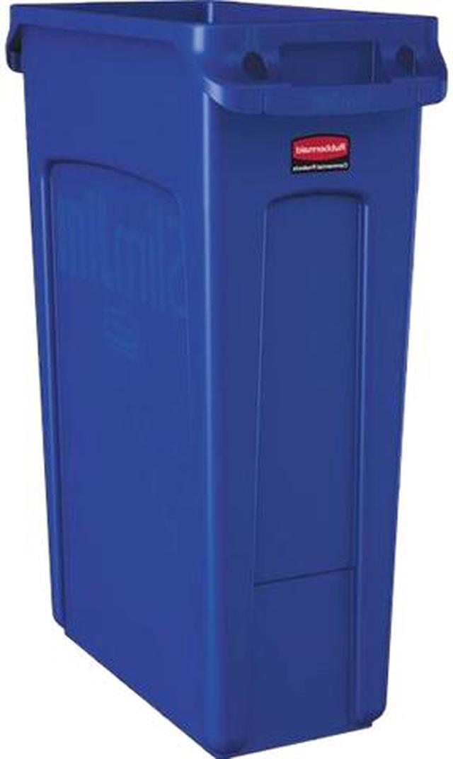 Rubbermaid Commercial Slim Jim Vented Container, Blue