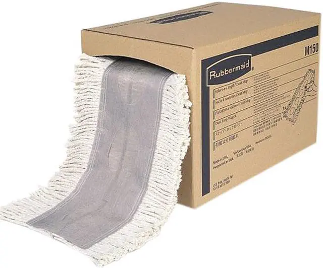 Main image of Rubbermaid Commercial M15000WH Continuous Roll Dust Mop - 5" Width x 40" Length - Cotton