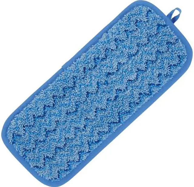 Main image of Rubbermaid Commercial Q820BLU Hygen 11" Microfiber Wet Mop - 11" MicroFiber Head - Hook & Loop Backing, Durable - 1 Each - Blue