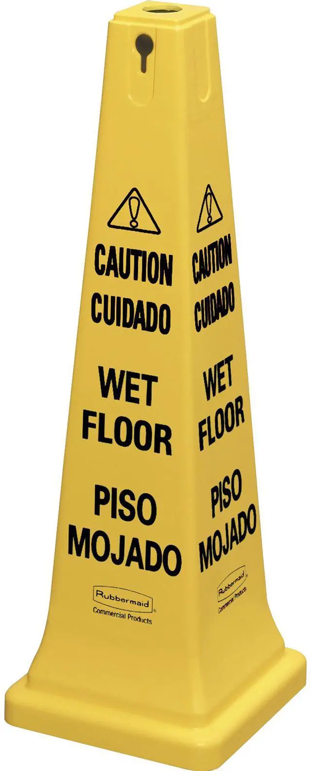 Main image of Rubbermaid Commercial 627677CT 36" Safety Cone - 5 / Carton - Caution - Wet Floor Print/Message - 12.2" Width x 36" Height