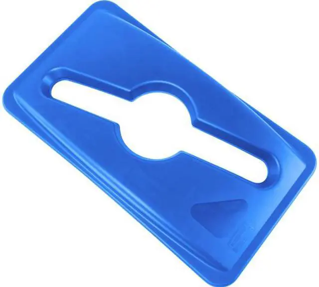 Main image of Rubbermaid Commercial 1788372CT Slim Jim Mixed Recycling Lid - 4 / Carton - Blue