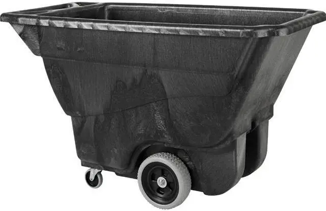 Main image of Rubbermaid Commercial 9T1300BK Utility Duty Tilt Truck - 450 lbs. Capacity - Structofoam - 26" Width x 53" Depth x 33" Height