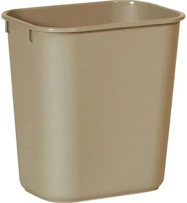 Main image of Rubbermaid Commercial 295500BGCT Deskside Wastebasket - 3.25 gal Capacity - Rectangular - 12.1" Height x 8.3" Width x 11.4" Depth