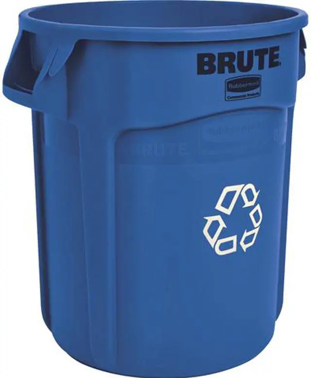 Main image of Rubbermaid Commercial 262073BLU Brute Recycling Container, Round, 20 gal, Blue