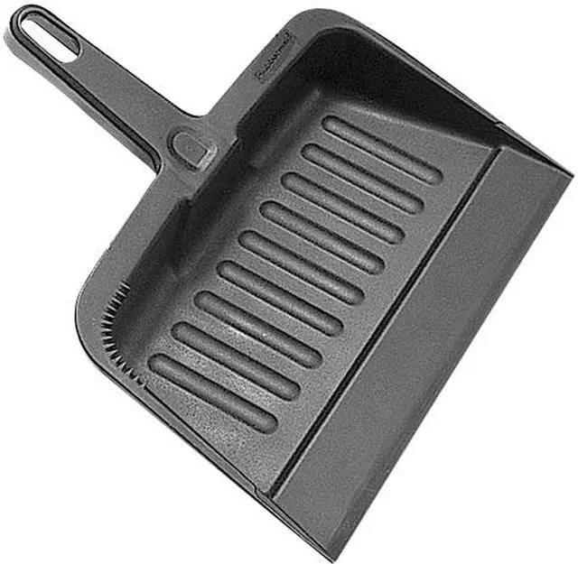 Main image of Rubbermaid Commercial 2005CHACT Heavy-Duty Dust Pan - 8.20" Wide - Plastic - Charcoal - 12 / Carton