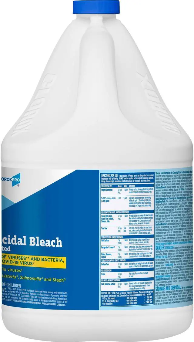 Alt view image 2 of 4 - Clorox Concentrated Germicidal Bleach, Regular, 121 oz Bottle, 3/Carton CLO30966CT