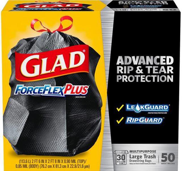 Main image of Glad 78997CT ForceFlexPlus Large Trash Drawstring Bags