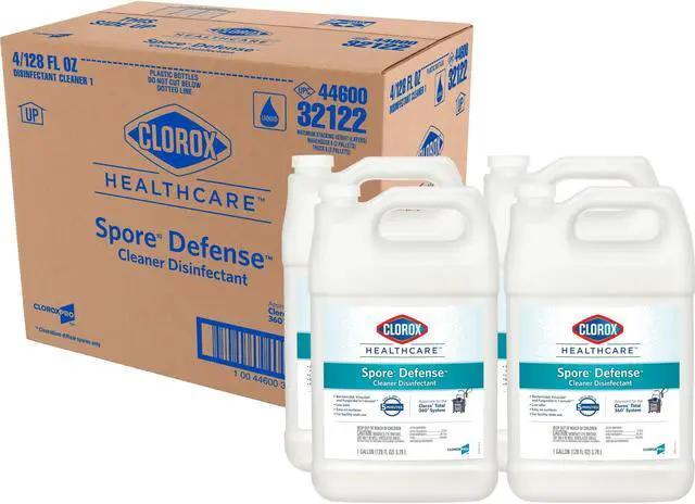 Alt view image 3 of 3 - Clorox Spore Defense, Closed System, 1 gal Bottle, 4/Carton CLO32122