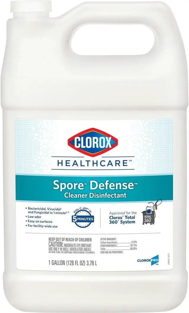Main image of Clorox Spore Defense, Closed System, 1 gal Bottle, 4/Carton CLO32122