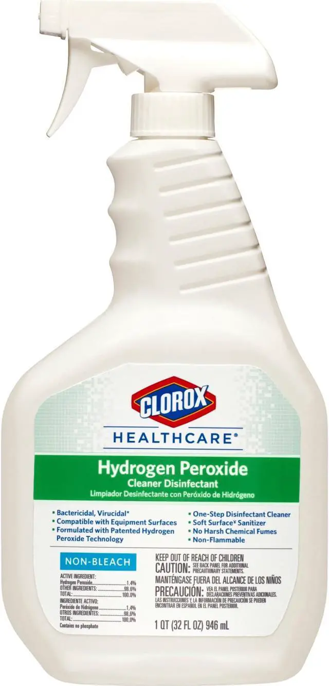 Main image of Clorox Healthcare Hydrogen Peroxide Cleaner Disinfectant Spray - 32 fl oz (1 quart) - 1 Each 30828