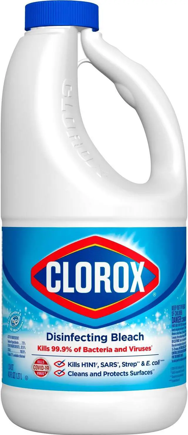 Main image of Clorox Disinfecting Bleach - Concentrate Liquid - 43 fl oz (1.3 quart) - 6/Carton 32260CT