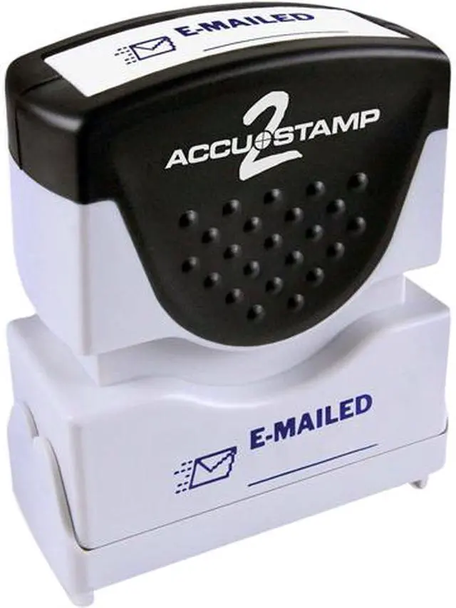 Main image of Accustamp2 035577 1 5/8 x 1/2 Blue Emailed Accustamp2 Shutter Stamp with Microban