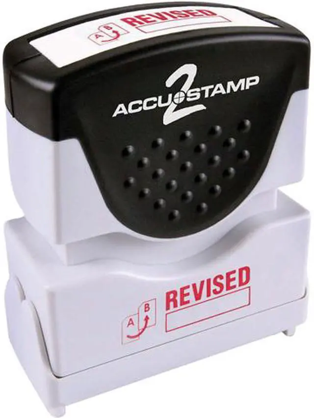 Main image of Accustamp2 035587 1 5/8 x 1/2 Red Revised Accustamp2 Shutter Stamp with Microban