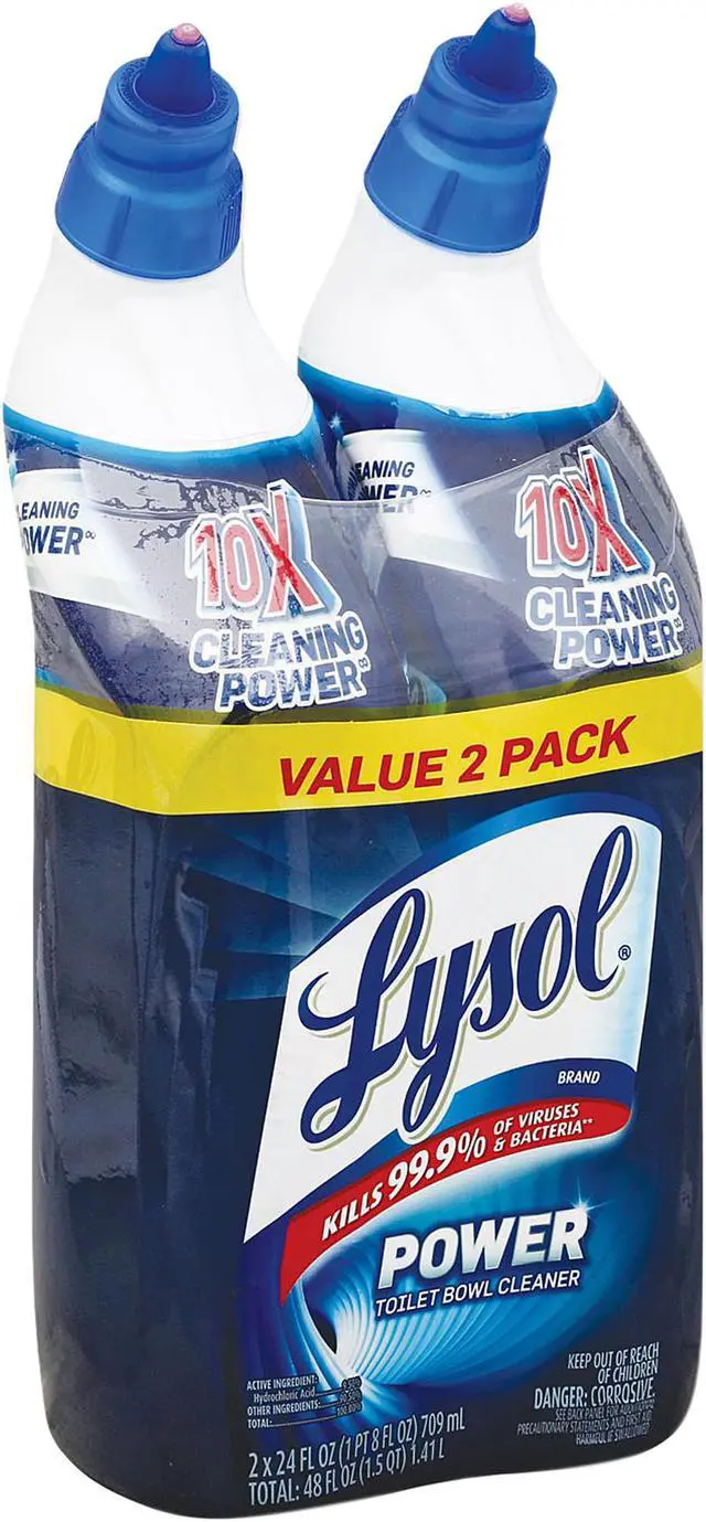 Main image of LYSOL 19200-98016 Disinfectant Toilet Bowl Cleaner, Wintergreen, 24 oz. Bottle, 2/Pack