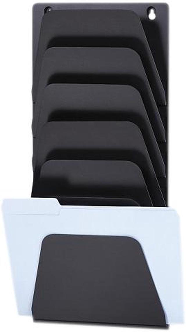 Main image of Officemate 21505 Wall File Holder, Letter/Legal, 7 Pockets, Black
