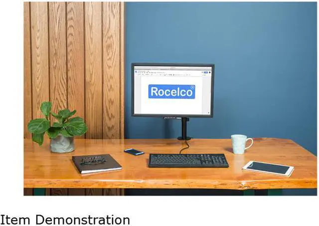 Alt view image 3 of 4 - Rocelco DM1 Double Articulated Desktop Mount