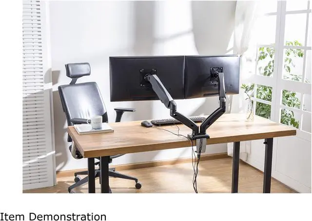 Main image of Rocelco MA2 Dual Monitor Arm with Motion Assist, USB & Multimedia Ports (BLACK)