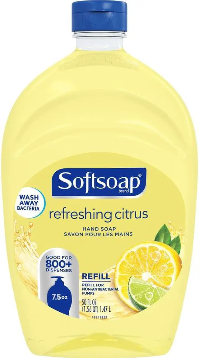 Alt view image 2 of 3 - Softsoap Citrus Hand Soap Refill -  Fresh Citrus Scent - 50 fl oz (1478.7 mL) - 6/Carton  07336CT