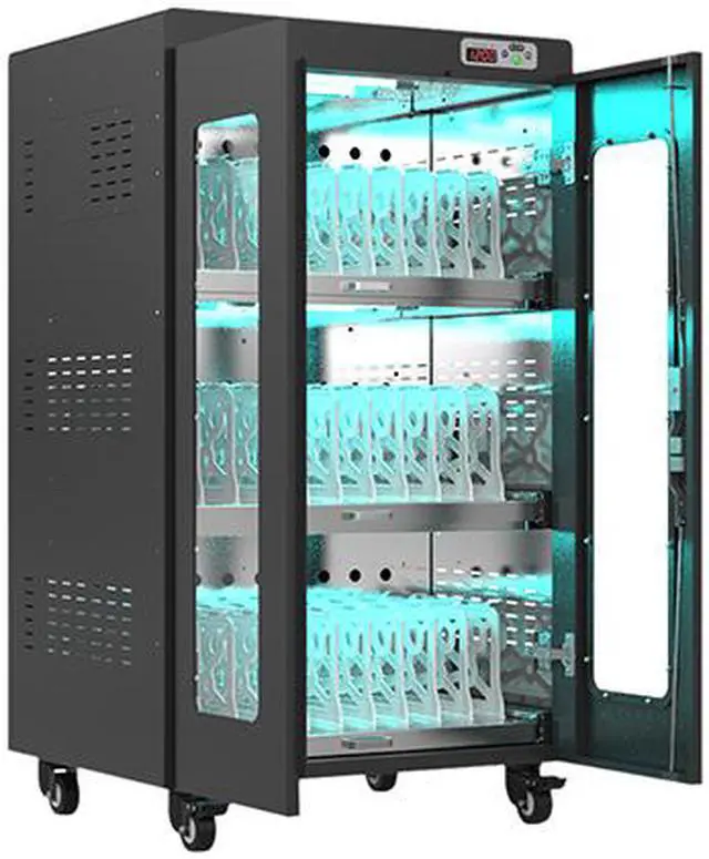 Alt view image 5 of 8 - ChargeTech CT-300099SS 30 Bay UV Light Disinfection & Charging Cabinet 2.0