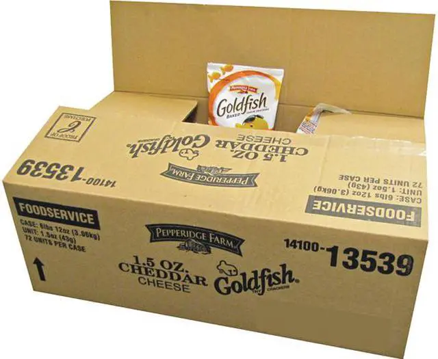 Main image of Pepperidge Farm CAM13539 Goldfish Crackers, Cheddar, 1.5 oz. Bag