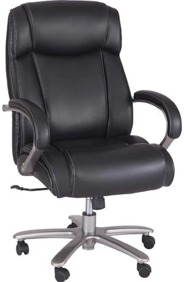 Main image of Safco 3502BL Big & Tall Leather High-Back Task Chair