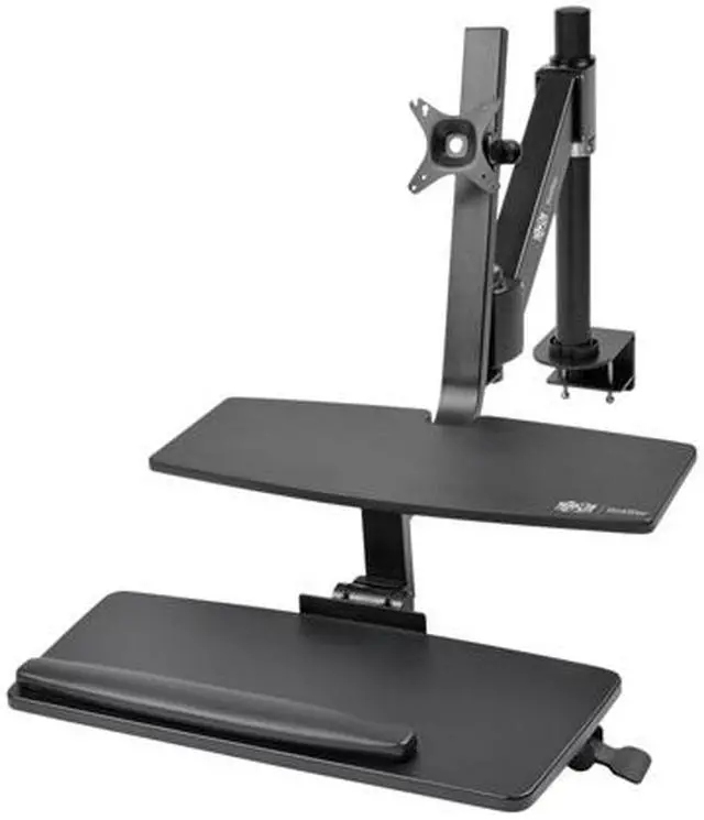 Alt view image 2 of 4 - Tripp Lite WWSS1327CP Adjustable Standing Desktop Workstation, Desk Clamp, Sit Stand