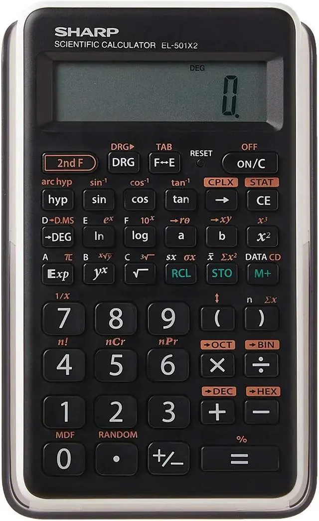 Main image of Sharp EL501X2BWH EL-501XBWH Scientific Calculator, 10-Digit LCD