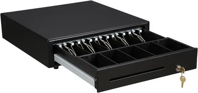 Alt view image 6 of 5 - Adesso MRP-16CD 16” POS Cash Drawer with Removable Cash Tray - 16” x 16” x 3.9”