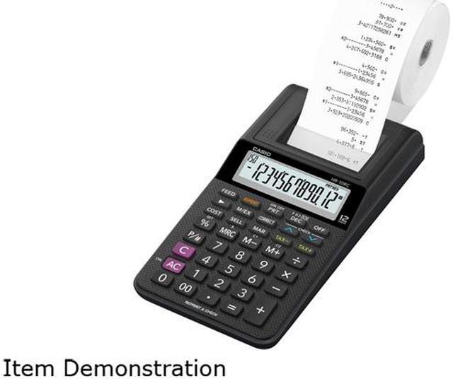 HR-10RC Handheld Portable Printing Calculator, Black Print, 1.6 Lines/Sec