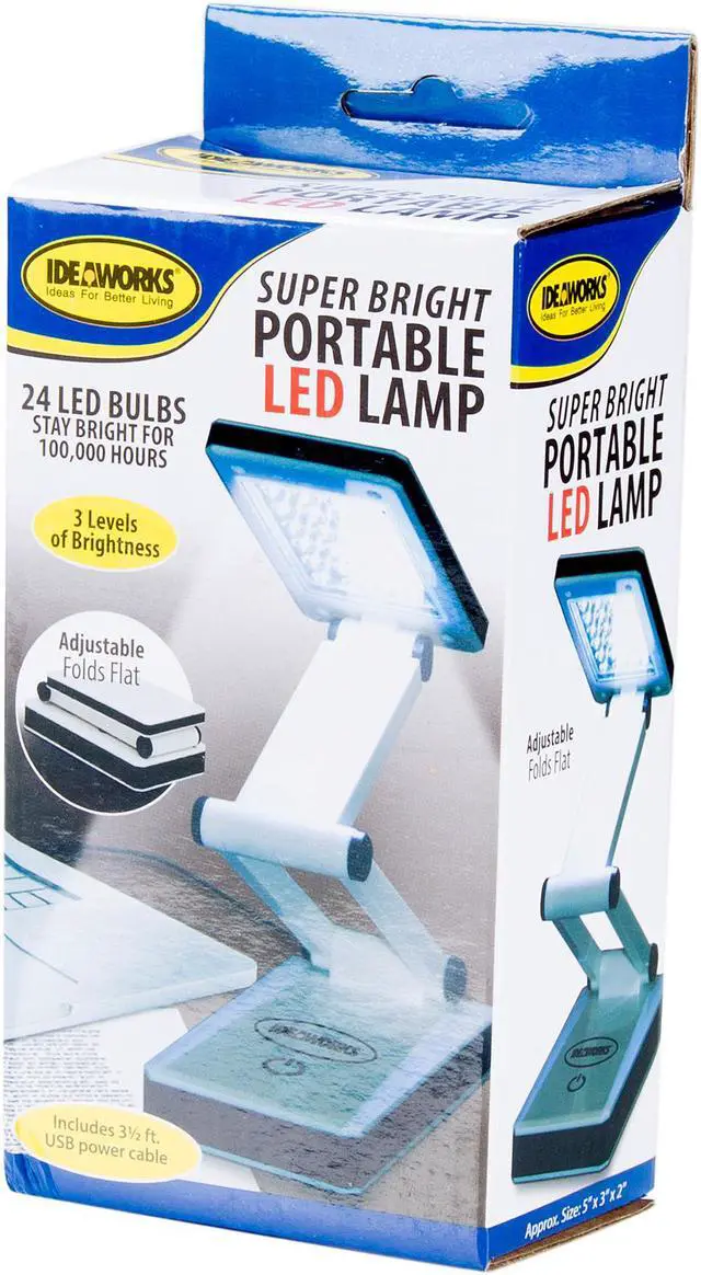 Alt view image 11 of 12 - IdeaWorks Super Bright Portable & Foldable LED Lamp