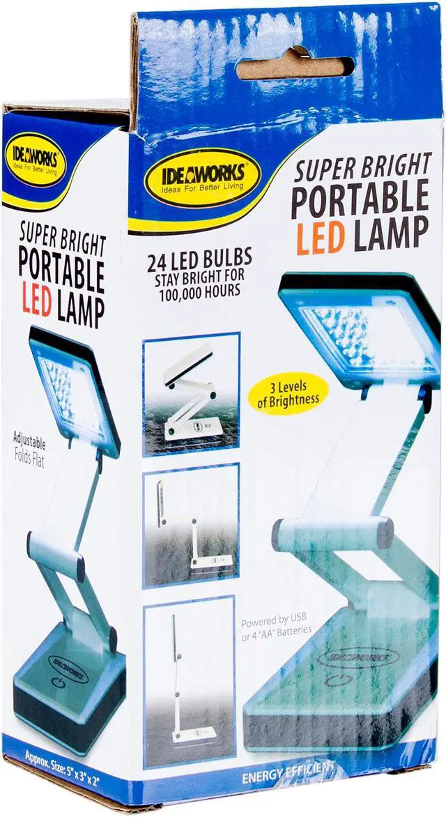 Alt view image 12 of 12 - IdeaWorks Super Bright Portable & Foldable LED Lamp