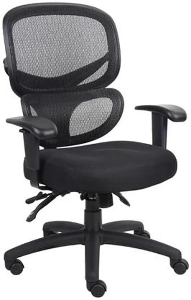Alt view image 3 of 7 - Boss Office Supplies B6338 Multi-Function Mesh Task Chair