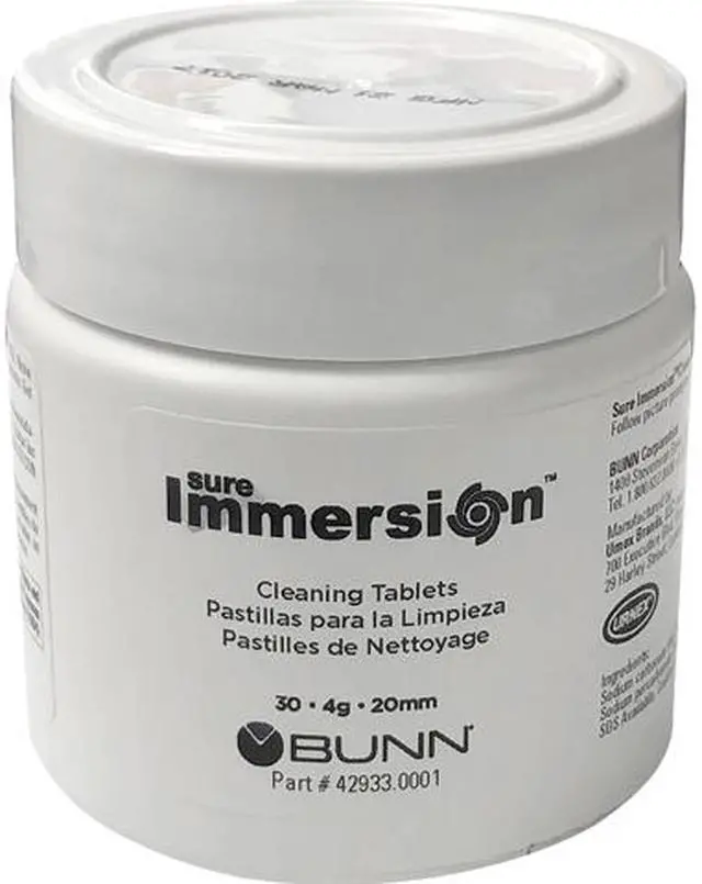 Main image of Bunn-O-Matic Corporation 429330001 Sure Immersion Cleaning Tablets