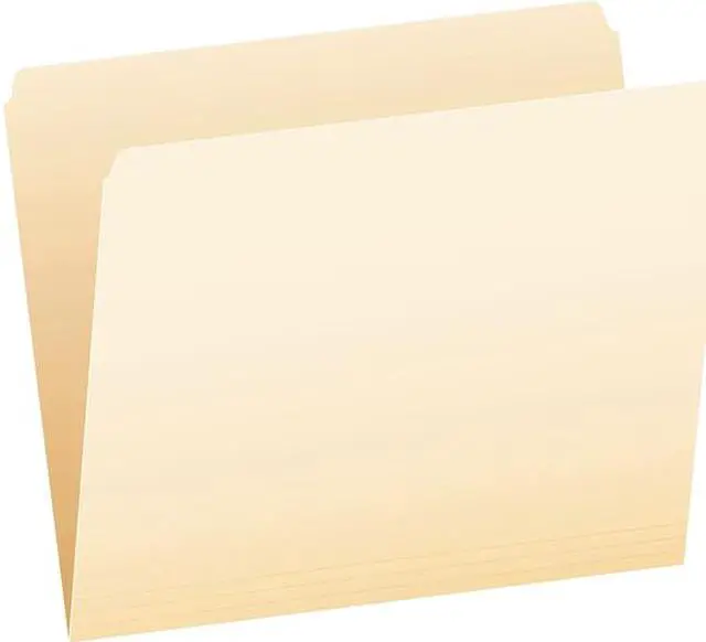 Main image of Tops 752EE Pendaflex File Folders, Letter Size, Manila, Straight Cut, 100/BX
