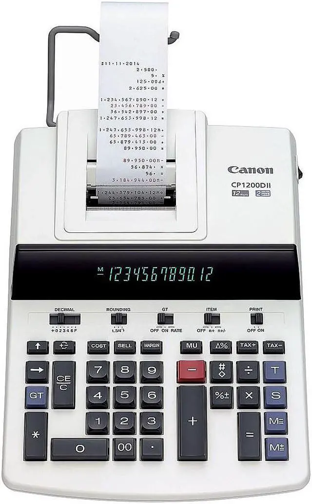 Alt view image 2 of 2 - Canon CP1200D II (9932B002) Printing Calculator