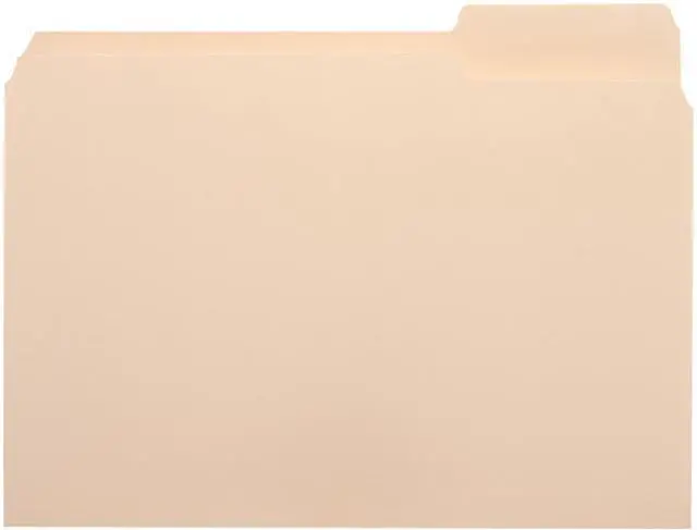 Main image of Business Source 16492 Top Tab File Folder - 8.50" Width x 11" Length Sheet Size - 0.75" Expansion - 1/3 Tab Cut - Right Tab Location  - Manila - 100 / Box, 1 Box