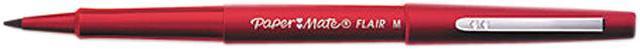 Paper Mate PAP1921091 - Flair Felt Tip Marker Pen, Red Ink, Medium, 36 per  Box 