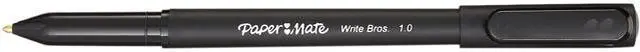 Main image of Paper Mate 4621401C Write Bros. Stick Ballpoint Pen Value Pack, 1mm, Black Ink/Barrel, 60/Pack