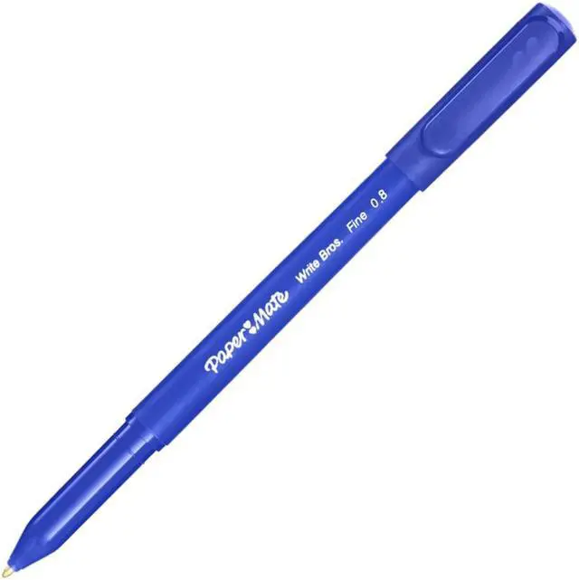 Alt view image 2 of 3 - Paper Mate Write Bros. 0.8mm Ballpoint Blue Pen - 1 Dozen  2124512